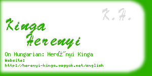 kinga herenyi business card